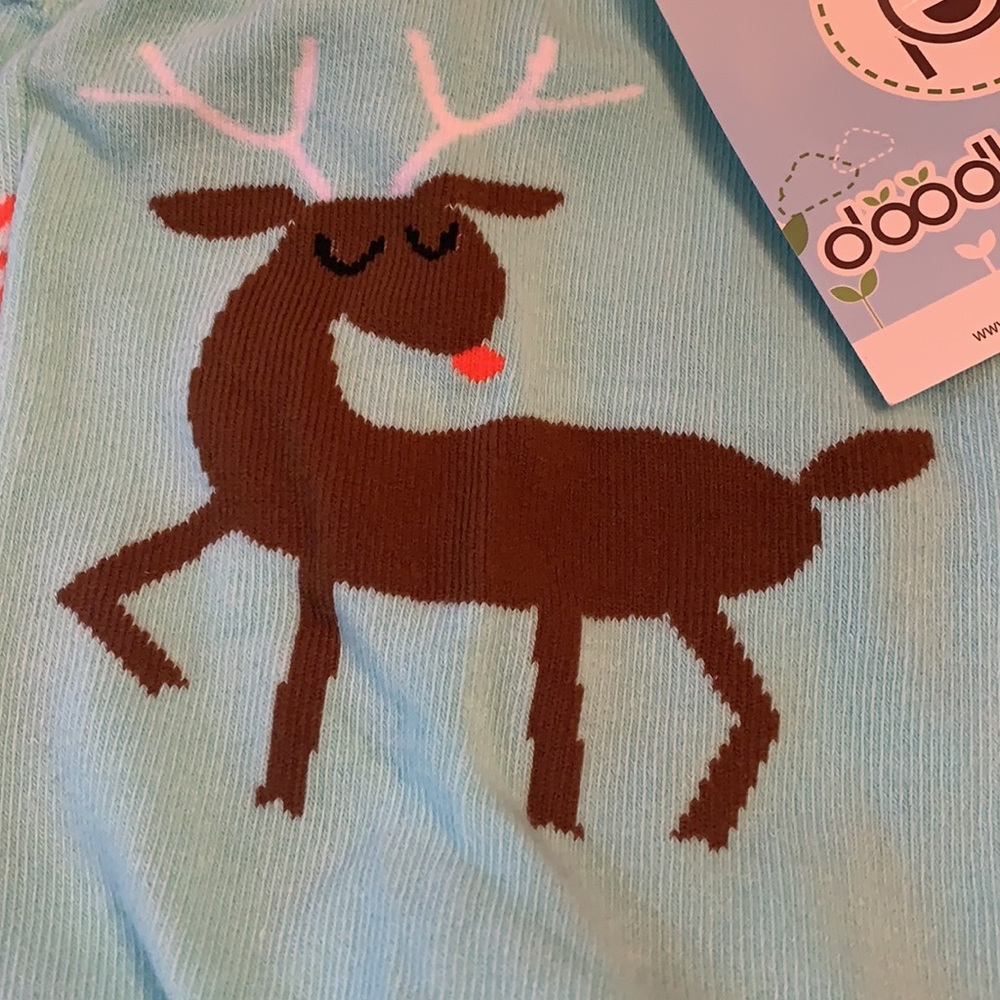 Reindeer ❄️ Doodle Pants. NWT. Size 3-12 months.